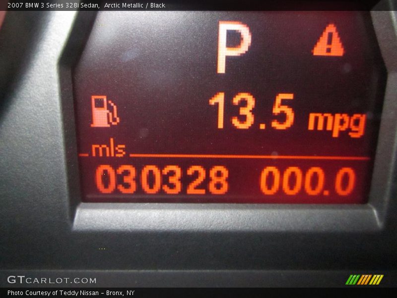 Arctic Metallic / Black 2007 BMW 3 Series 328i Sedan