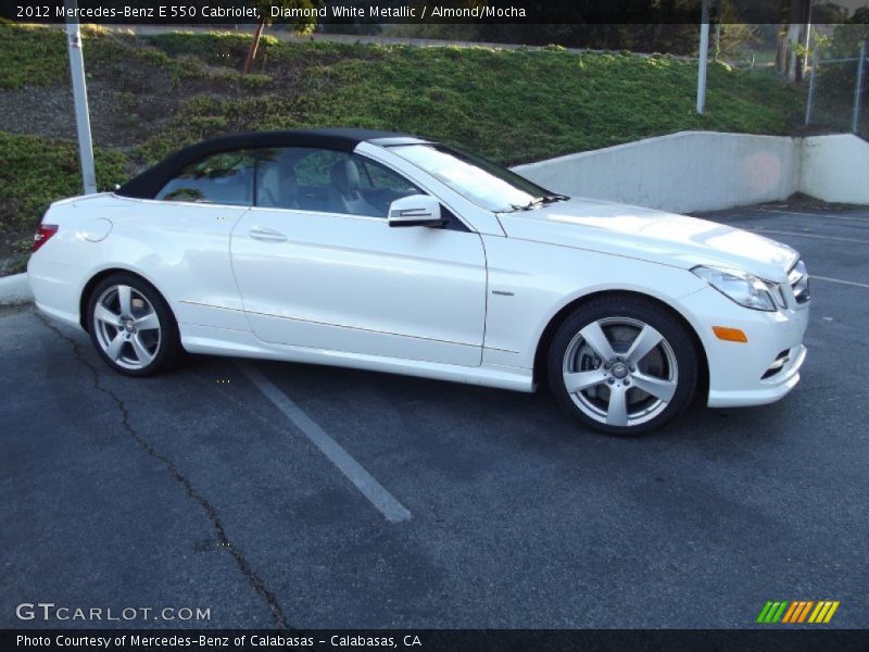 Diamond White Metallic / Almond/Mocha 2012 Mercedes-Benz E 550 Cabriolet