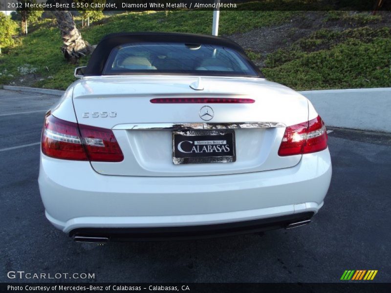 Diamond White Metallic / Almond/Mocha 2012 Mercedes-Benz E 550 Cabriolet