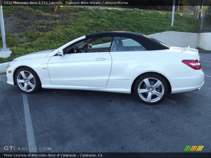 Diamond White Metallic / Almond/Mocha 2012 Mercedes-Benz E 550 Cabriolet