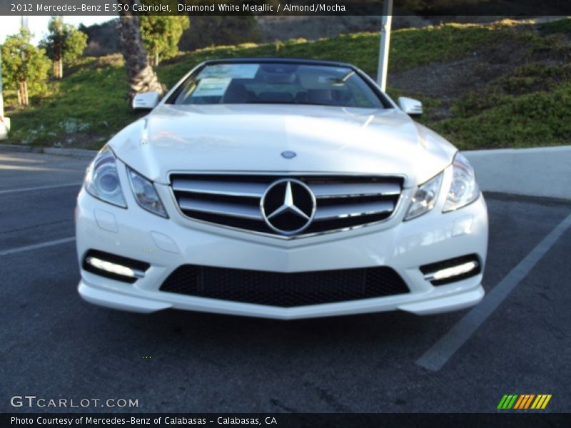 Diamond White Metallic / Almond/Mocha 2012 Mercedes-Benz E 550 Cabriolet