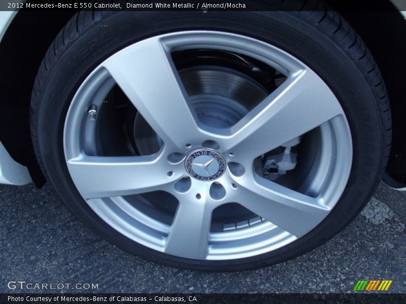 Diamond White Metallic / Almond/Mocha 2012 Mercedes-Benz E 550 Cabriolet