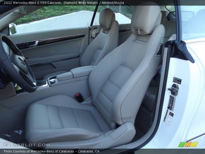 Diamond White Metallic / Almond/Mocha 2012 Mercedes-Benz E 550 Cabriolet