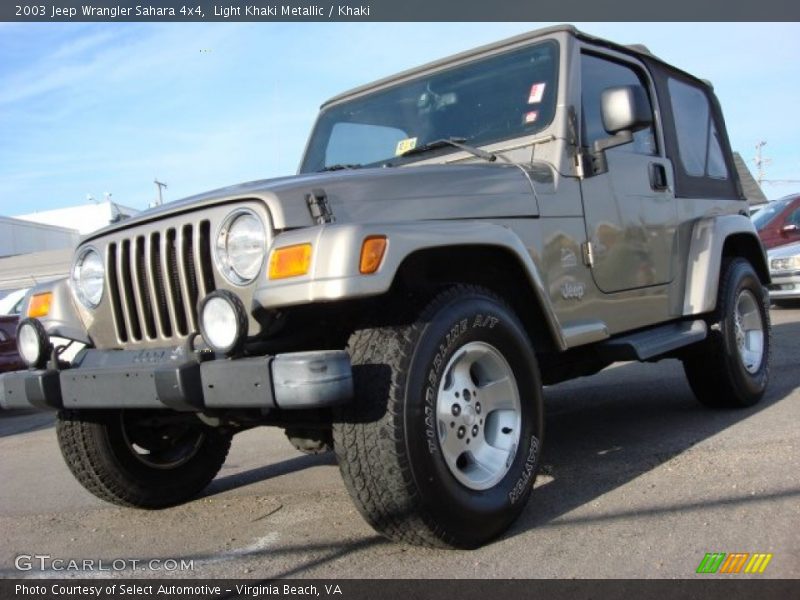 Light Khaki Metallic / Khaki 2003 Jeep Wrangler Sahara 4x4