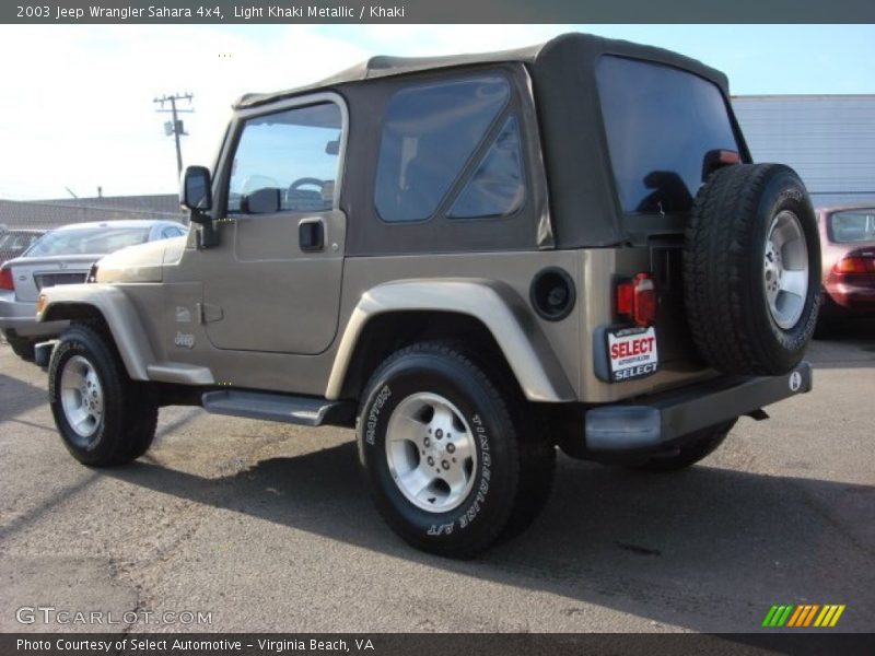 Light Khaki Metallic / Khaki 2003 Jeep Wrangler Sahara 4x4