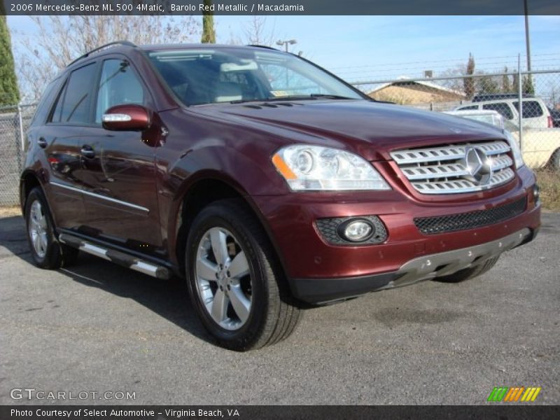 Barolo Red Metallic / Macadamia 2006 Mercedes-Benz ML 500 4Matic