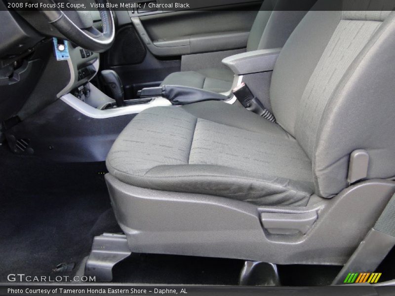 Vista Blue Metallic / Charcoal Black 2008 Ford Focus SE Coupe