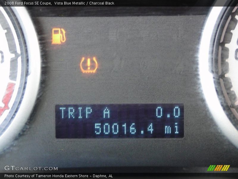 Vista Blue Metallic / Charcoal Black 2008 Ford Focus SE Coupe