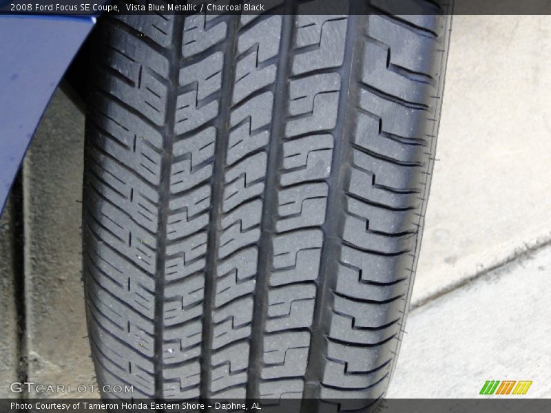 Vista Blue Metallic / Charcoal Black 2008 Ford Focus SE Coupe