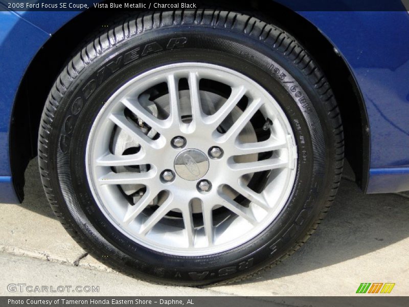 Vista Blue Metallic / Charcoal Black 2008 Ford Focus SE Coupe