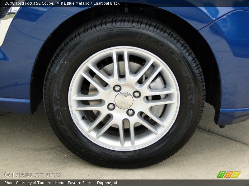 Vista Blue Metallic / Charcoal Black 2008 Ford Focus SE Coupe