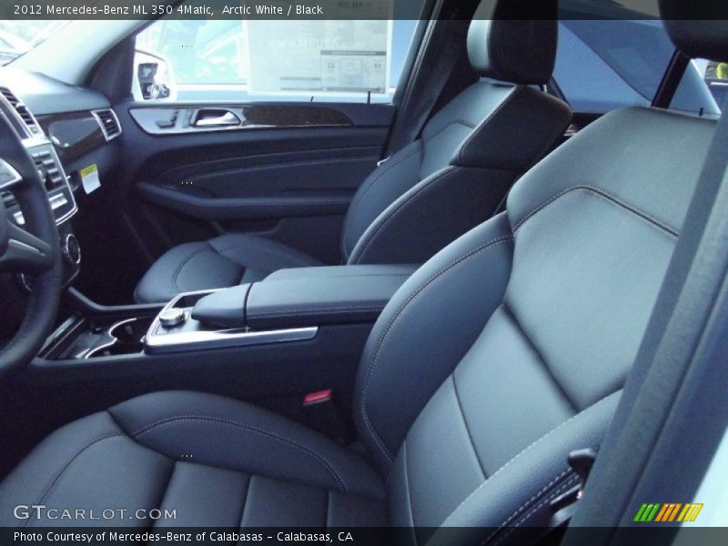 Arctic White / Black 2012 Mercedes-Benz ML 350 4Matic
