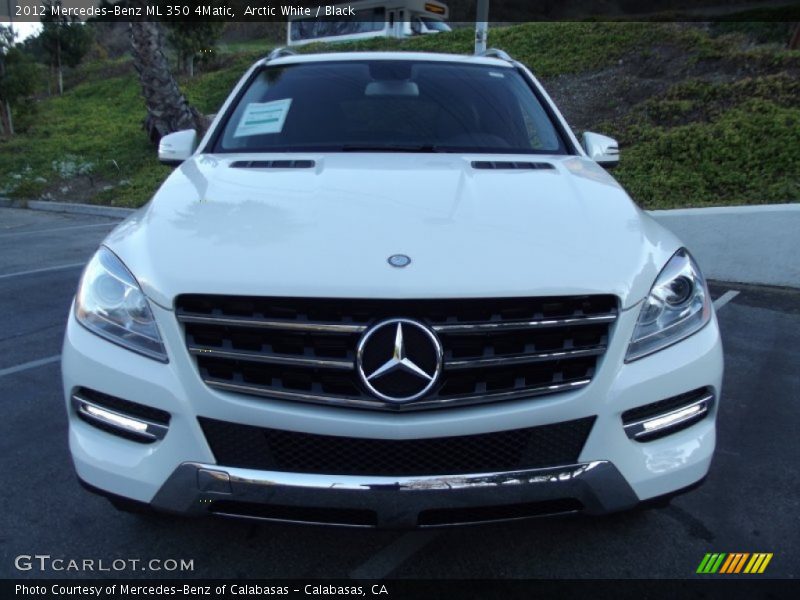 Arctic White / Black 2012 Mercedes-Benz ML 350 4Matic