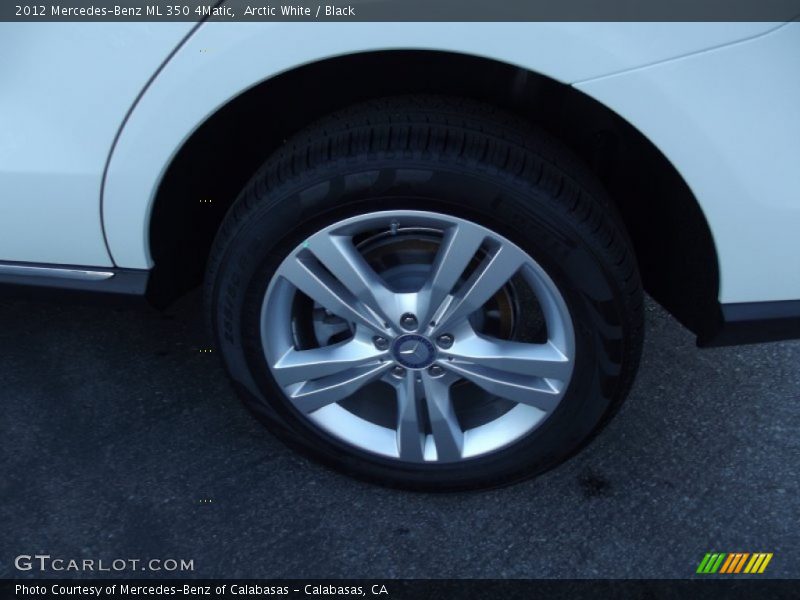 Arctic White / Black 2012 Mercedes-Benz ML 350 4Matic