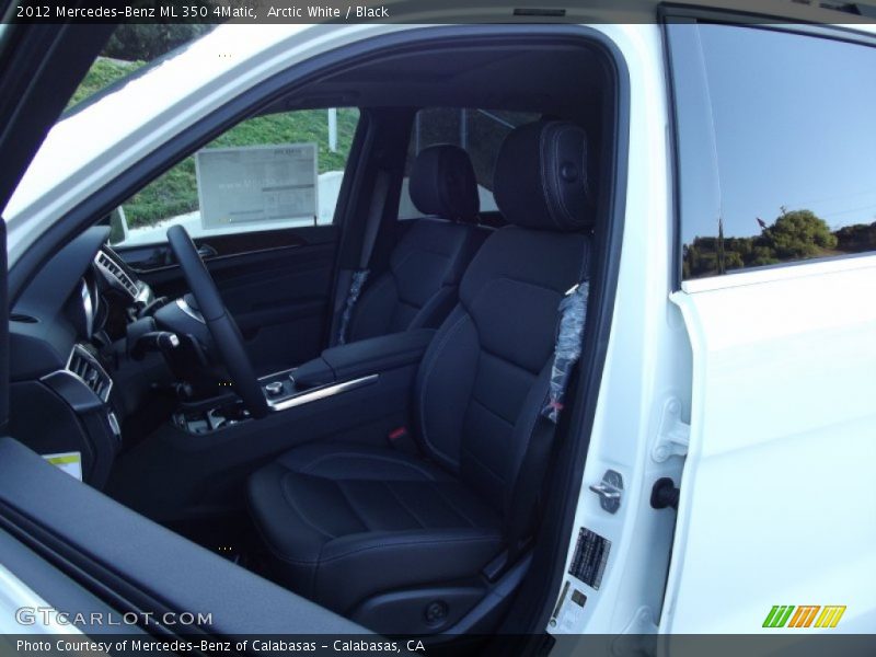 Arctic White / Black 2012 Mercedes-Benz ML 350 4Matic
