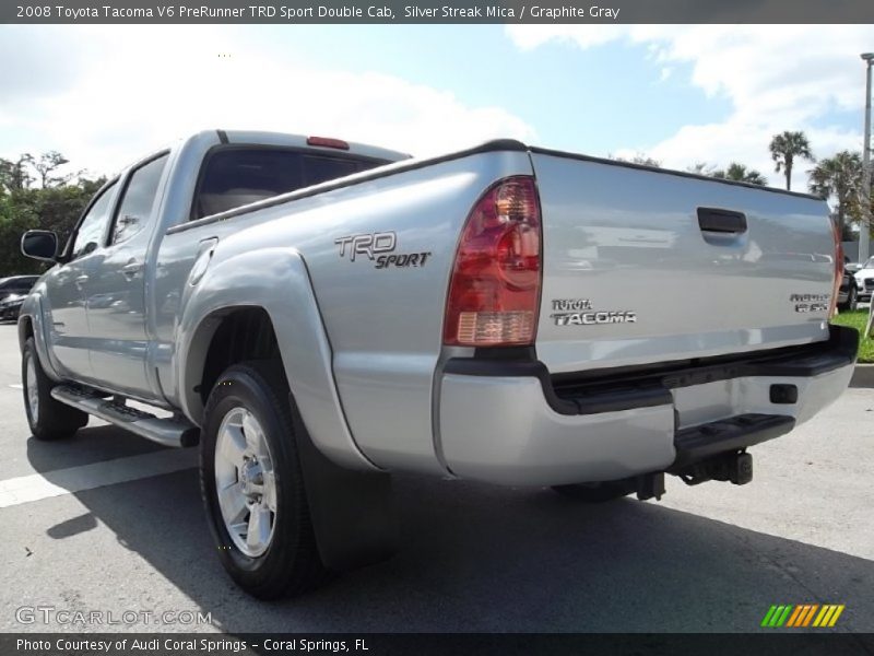 Silver Streak Mica / Graphite Gray 2008 Toyota Tacoma V6 PreRunner TRD Sport Double Cab
