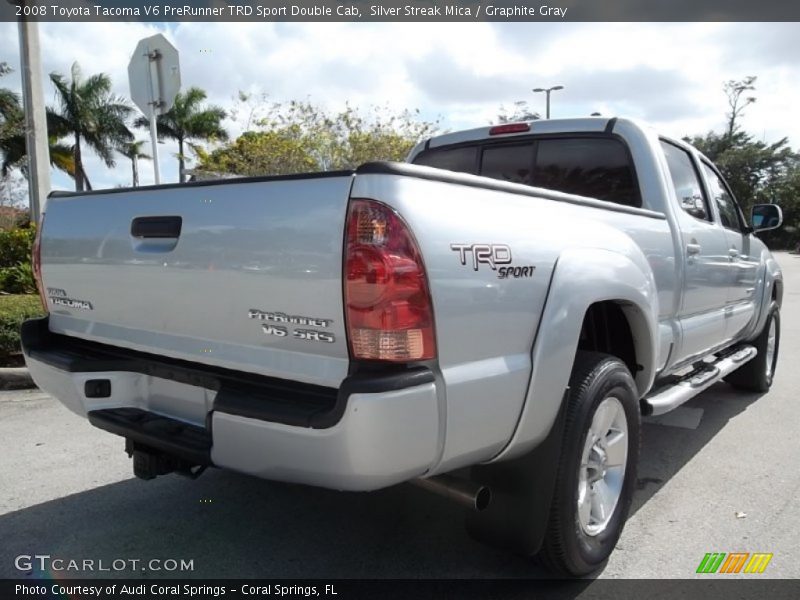 Silver Streak Mica / Graphite Gray 2008 Toyota Tacoma V6 PreRunner TRD Sport Double Cab