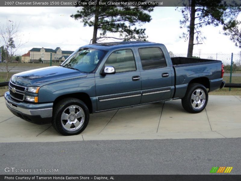 Blue Granite Metallic / Dark Charcoal 2007 Chevrolet Silverado 1500 Classic LS Crew Cab