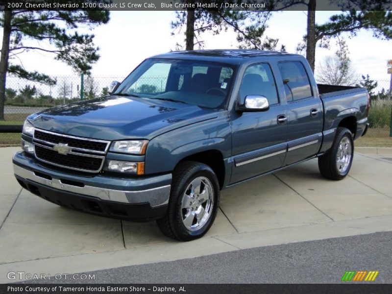 Blue Granite Metallic / Dark Charcoal 2007 Chevrolet Silverado 1500 Classic LS Crew Cab