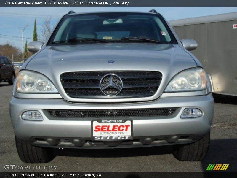 Brilliant Silver Metallic / Ash Grey 2004 Mercedes-Benz ML 350 4Matic