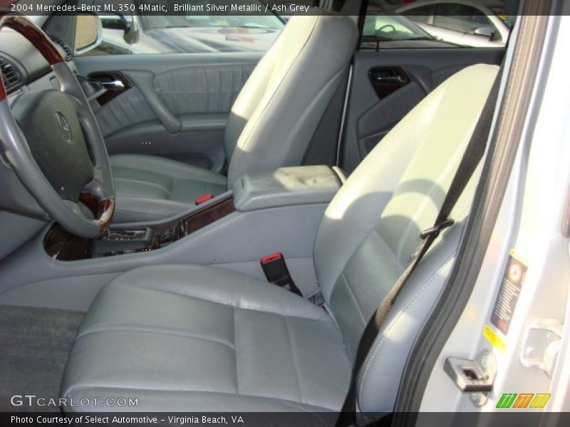 Brilliant Silver Metallic / Ash Grey 2004 Mercedes-Benz ML 350 4Matic