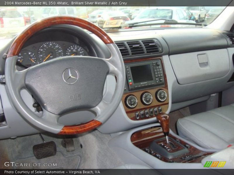 Brilliant Silver Metallic / Ash Grey 2004 Mercedes-Benz ML 350 4Matic