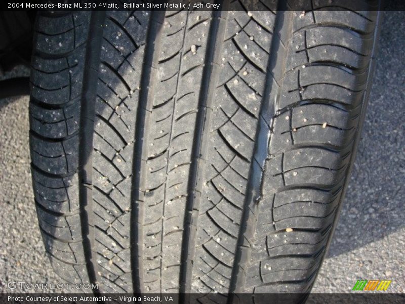 Brilliant Silver Metallic / Ash Grey 2004 Mercedes-Benz ML 350 4Matic