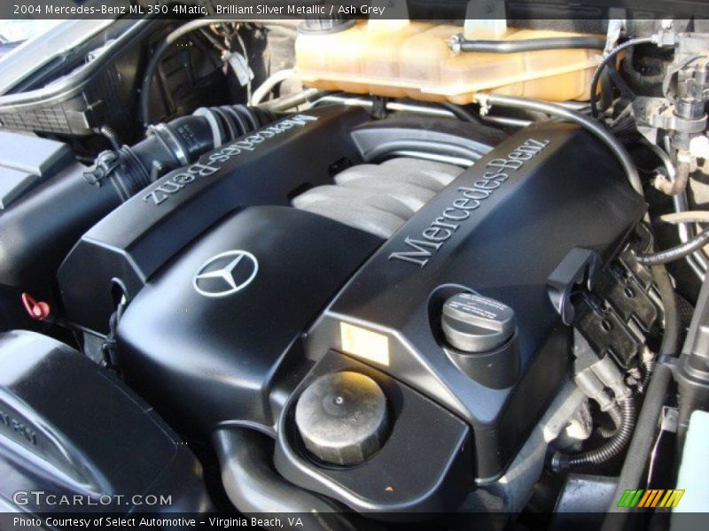 Brilliant Silver Metallic / Ash Grey 2004 Mercedes-Benz ML 350 4Matic