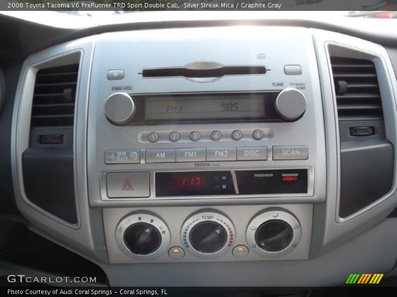 Silver Streak Mica / Graphite Gray 2008 Toyota Tacoma V6 PreRunner TRD Sport Double Cab