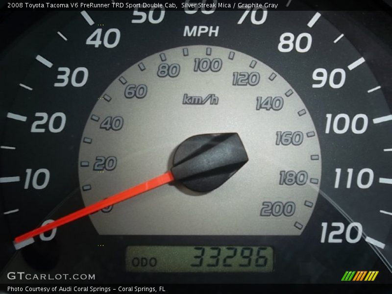 Silver Streak Mica / Graphite Gray 2008 Toyota Tacoma V6 PreRunner TRD Sport Double Cab