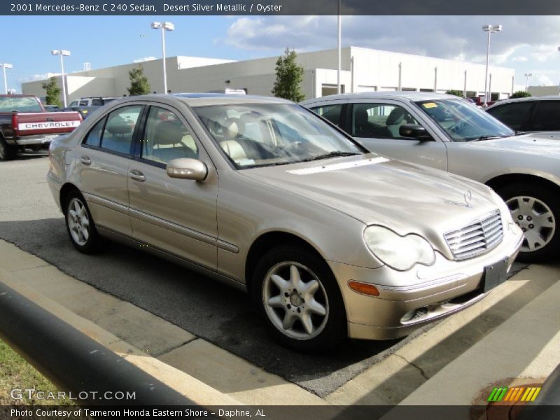 Desert Silver Metallic / Oyster 2001 Mercedes-Benz C 240 Sedan