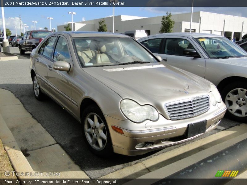 Desert Silver Metallic / Oyster 2001 Mercedes-Benz C 240 Sedan