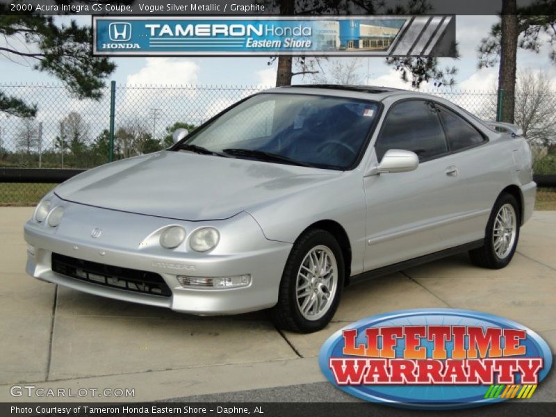 Vogue Silver Metallic / Graphite 2000 Acura Integra GS Coupe