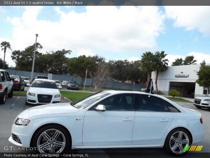 Ibis White / Black 2011 Audi S4 3.0 quattro Sedan