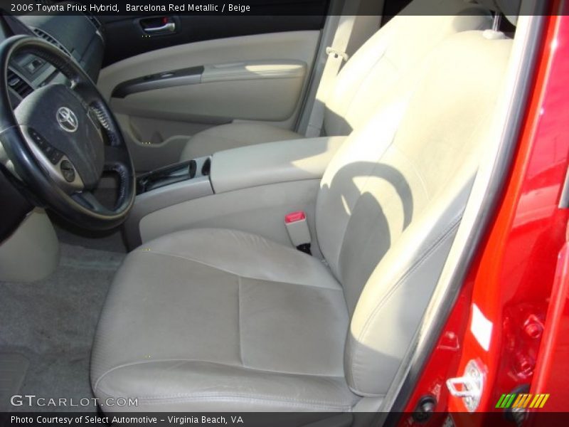 Barcelona Red Metallic / Beige 2006 Toyota Prius Hybrid