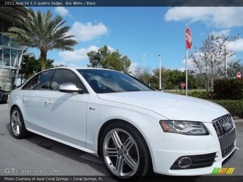 Ibis White / Black 2011 Audi S4 3.0 quattro Sedan