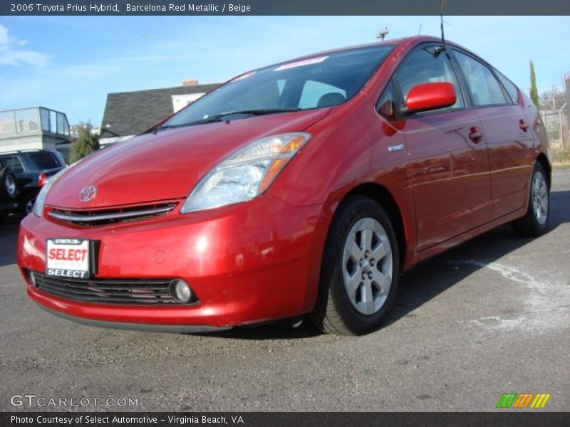 Barcelona Red Metallic / Beige 2006 Toyota Prius Hybrid