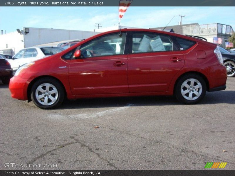 Barcelona Red Metallic / Beige 2006 Toyota Prius Hybrid