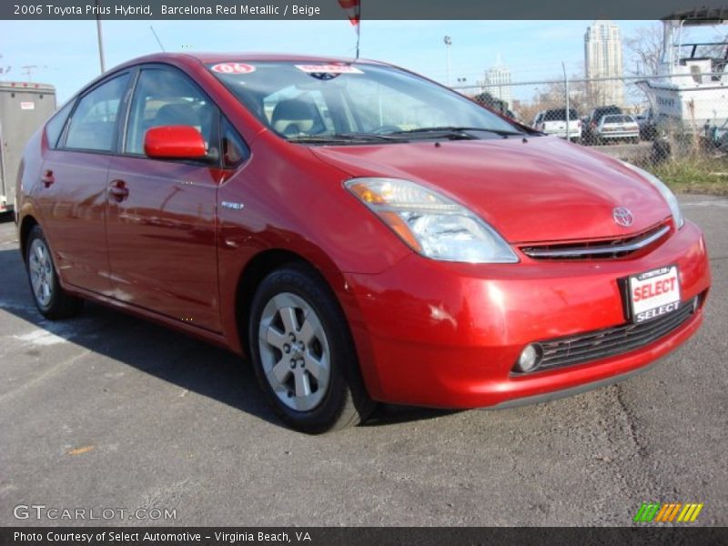 Barcelona Red Metallic / Beige 2006 Toyota Prius Hybrid