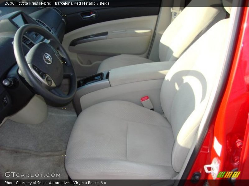Barcelona Red Metallic / Beige 2006 Toyota Prius Hybrid