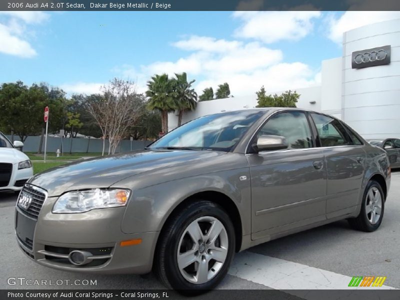 Dakar Beige Metallic / Beige 2006 Audi A4 2.0T Sedan