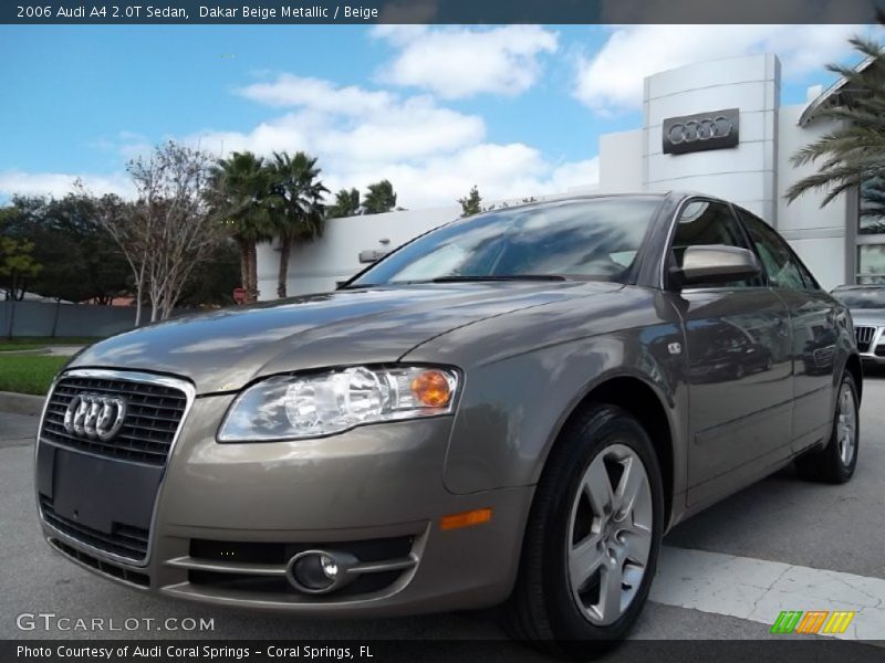 Dakar Beige Metallic / Beige 2006 Audi A4 2.0T Sedan