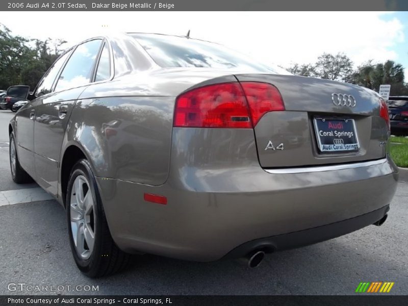 Dakar Beige Metallic / Beige 2006 Audi A4 2.0T Sedan