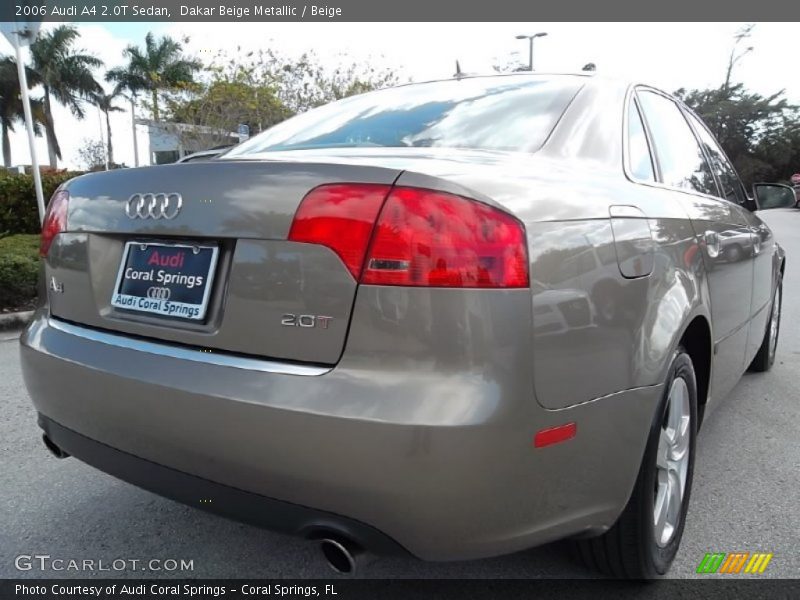 Dakar Beige Metallic / Beige 2006 Audi A4 2.0T Sedan