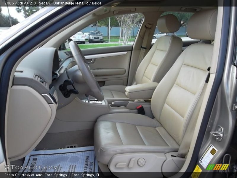 Dakar Beige Metallic / Beige 2006 Audi A4 2.0T Sedan