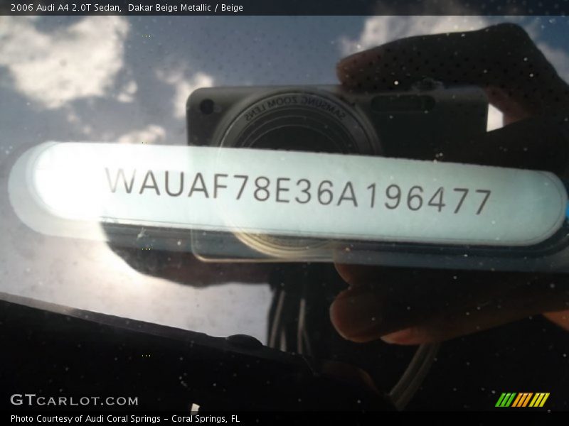 Dakar Beige Metallic / Beige 2006 Audi A4 2.0T Sedan