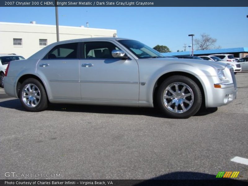Bright Silver Metallic / Dark Slate Gray/Light Graystone 2007 Chrysler 300 C HEMI