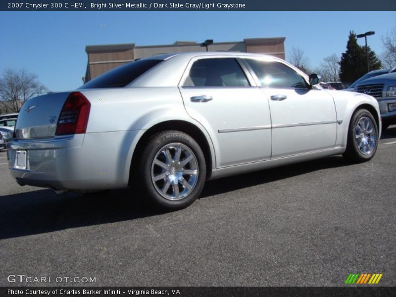 Bright Silver Metallic / Dark Slate Gray/Light Graystone 2007 Chrysler 300 C HEMI