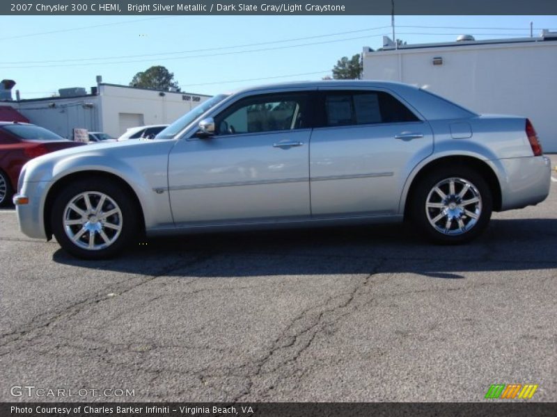Bright Silver Metallic / Dark Slate Gray/Light Graystone 2007 Chrysler 300 C HEMI