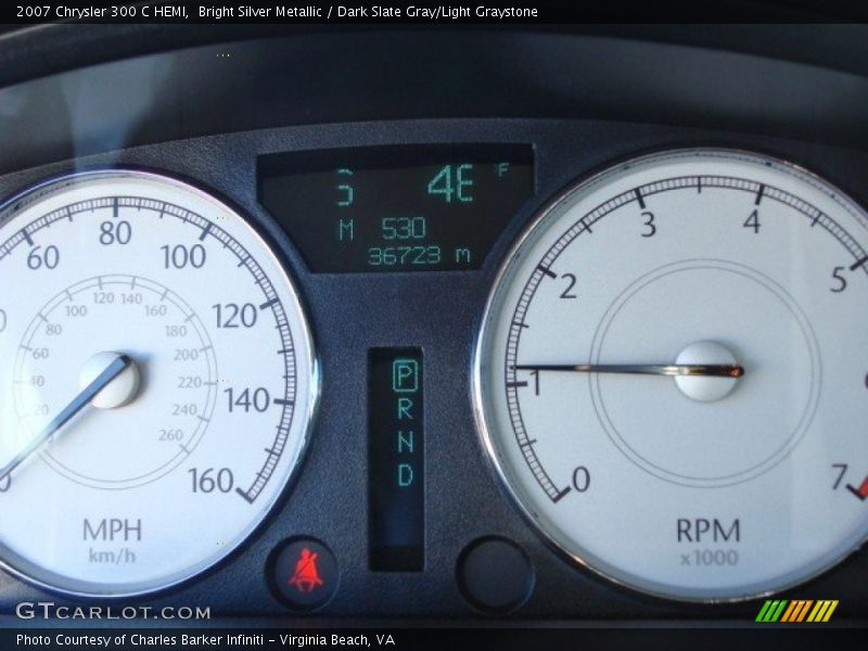 Bright Silver Metallic / Dark Slate Gray/Light Graystone 2007 Chrysler 300 C HEMI